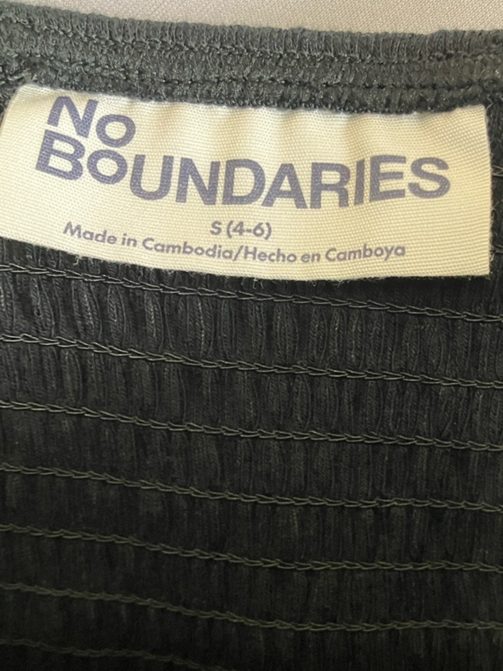 No Boundaries Black Ribbed Sleeveless Tank - Picture 2 of 10